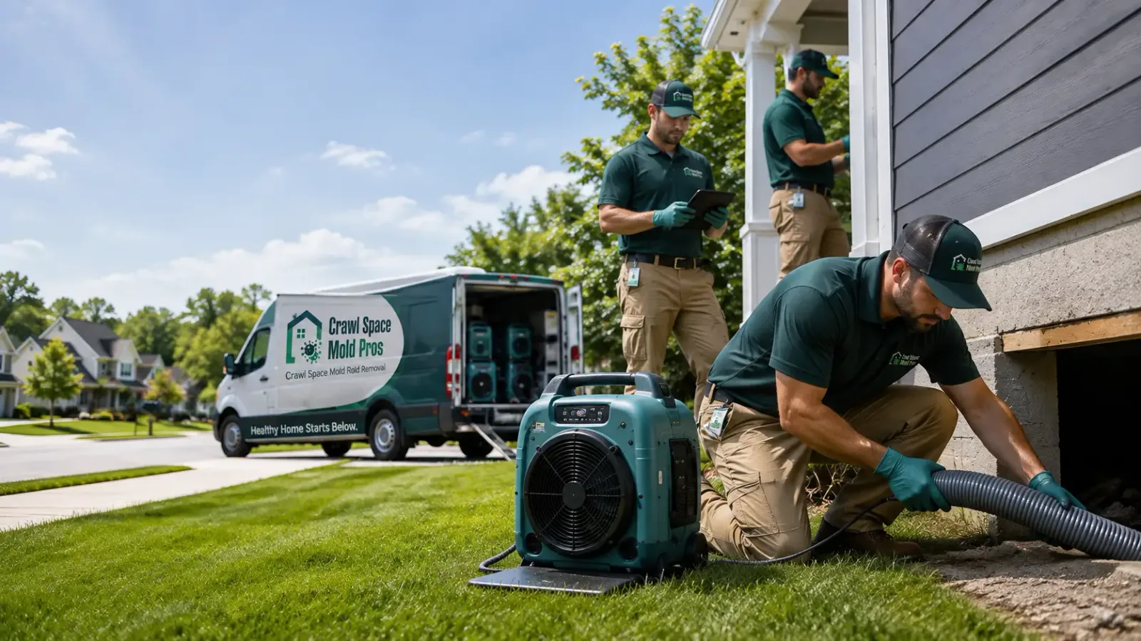 Crawl Space Mold Removal in Clear Lake, WI